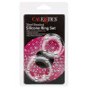 Calexotics Lot de 2 Cockrings Transparents avec Billes